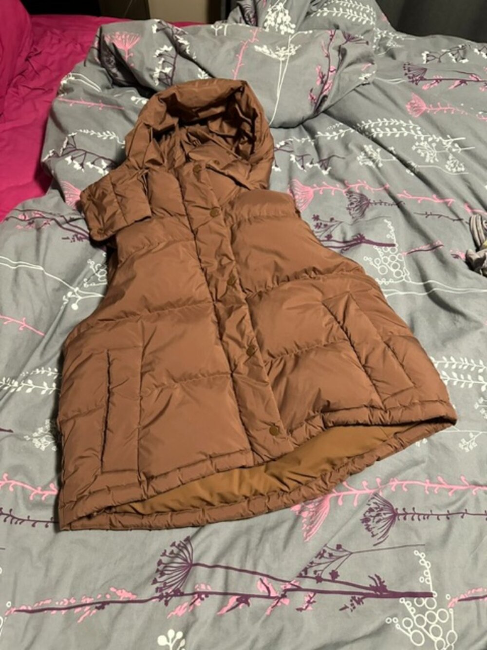 Lululemon Wunder PUff vest size 8 chestnut brown